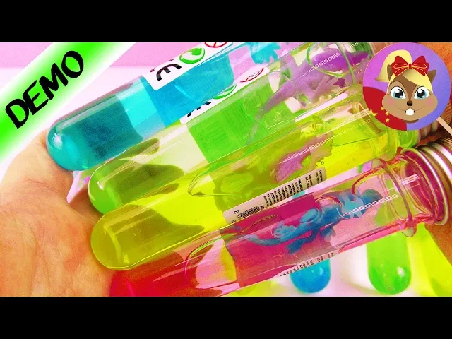 透明史莱姆 鼻涕胶软胶 彩色透明试管开箱 test ture ooze 整蛊粘胶